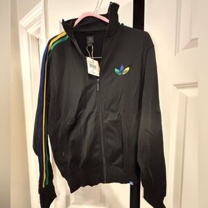 Adidas Black Firebird Track Jacket NWT M
